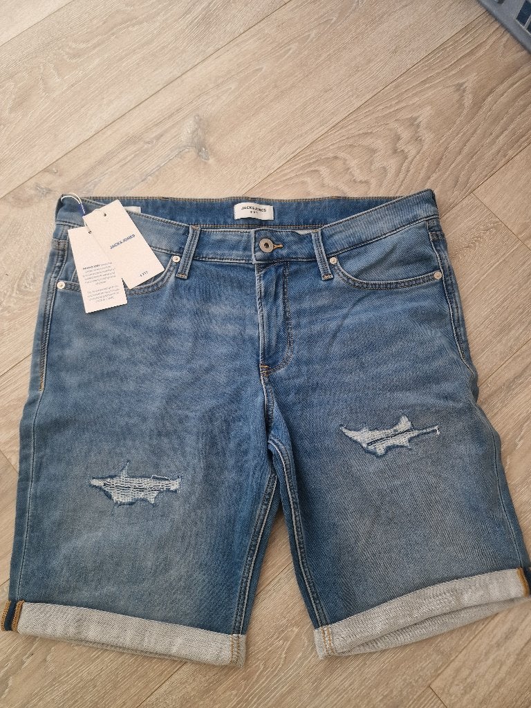Jack & Jones Heren Short, W36 - W38 (confectie 52/54), Blauw, Nieuw, Ophalen of Verzenden