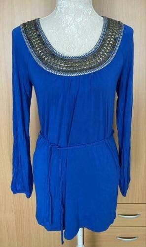 Monsoon top maat 36[S][v], Blauw, Maat 42/44 (L), Ophalen of Verzenden, Zo goed als nieuw