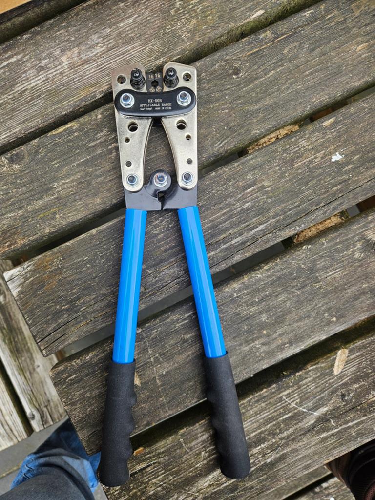 Krimptang HX-50B voor kabels 6-50mm², Ophalen of Verzenden, Gebruikt