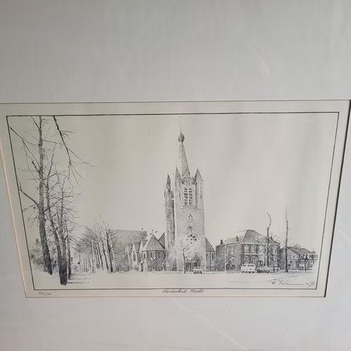 2 mooie gravures of etsen, Ophalen of Verzenden