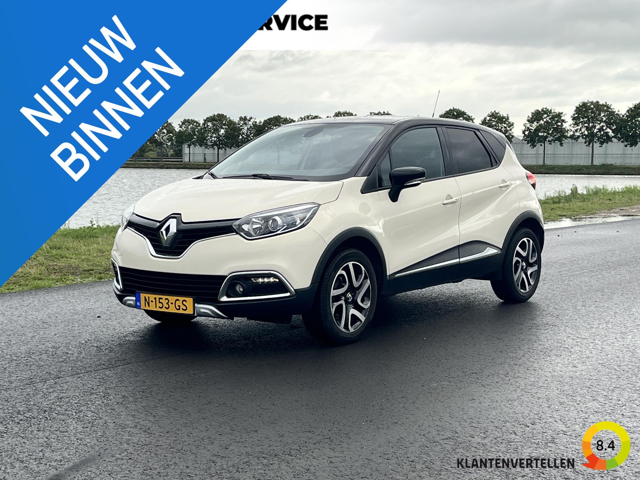 Renault Captur 1.2 TCe Xmod Clima, cruise, stoelverwarming,, Auto's, Euro 6, 4 cilinders, Wit, Leder
