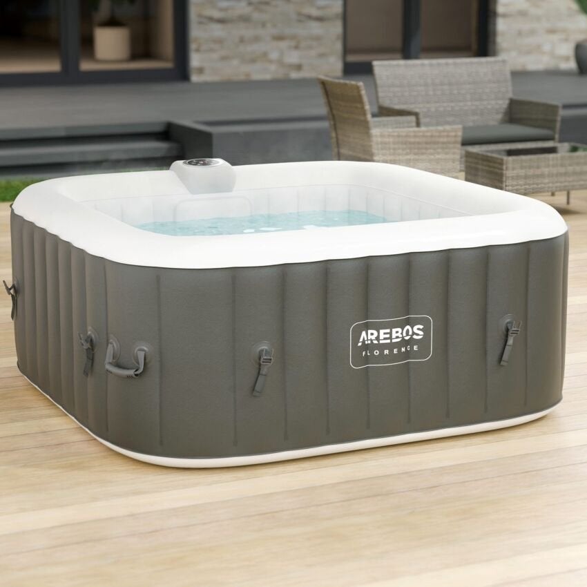 AREBOS Florence Opblaasbare Jacuzzi - Nieuw, Ophalen of Verzenden, Nieuw, Afdekzeil, Opblaasbaar