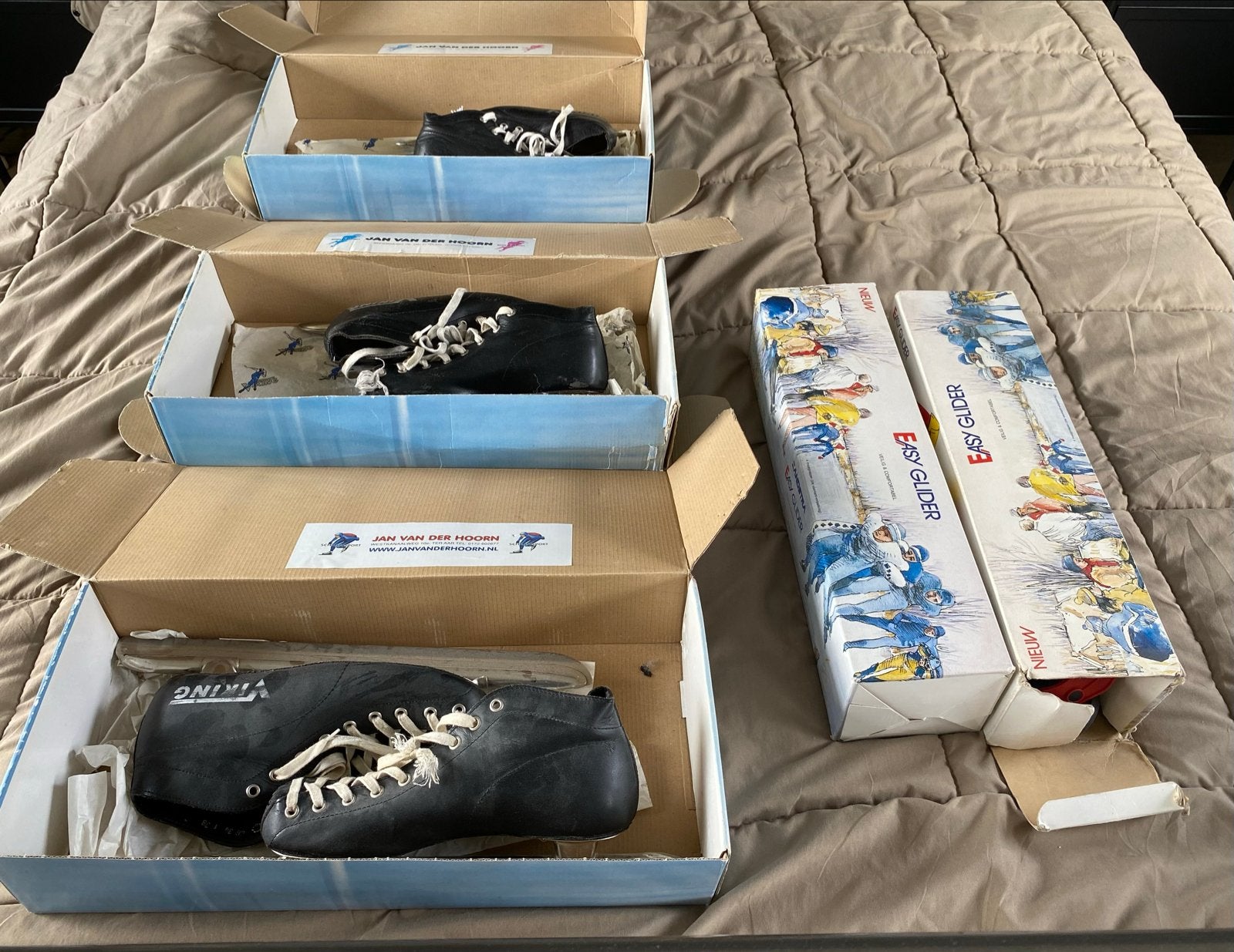 Diverse gebruikte schaatsen: noren (31, 35, 38) en easyglide, Sport en Fitness, Schaatsen, Ophalen, Gebruikt, Noren, Viking