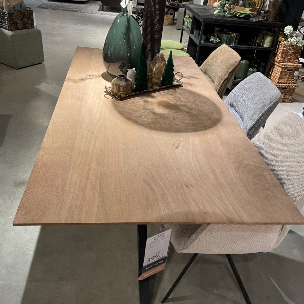 Piastra Eettafel 190x95 Mango Warm Naturel - Pronto Wonen, Niet ingevuld, Niet ingevuld, Niet ingevuld