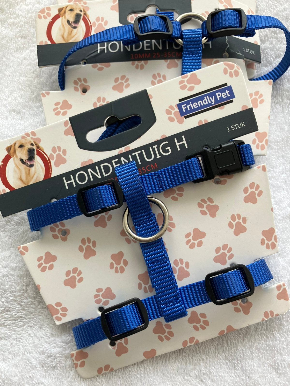 Nieuw puppy tuigje blauw maat 23-35 cm, Dieren en Toebehoren, Ophalen of Verzenden, Nieuw