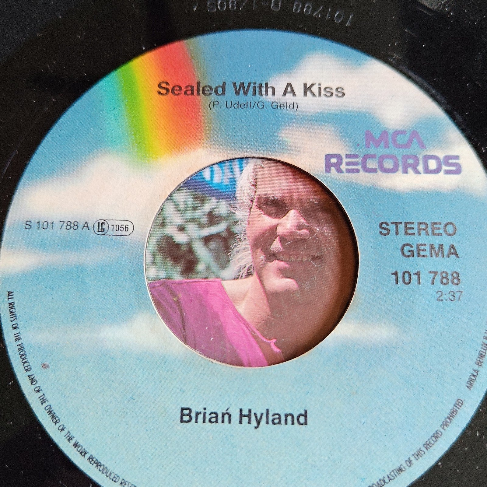 Brian Hyland - Sealed With A Kiss  Ginnie Come Lately (7 in, Cd's en Dvd's, Gebruikt, 7 inch, Ophalen of Verzenden, Pop