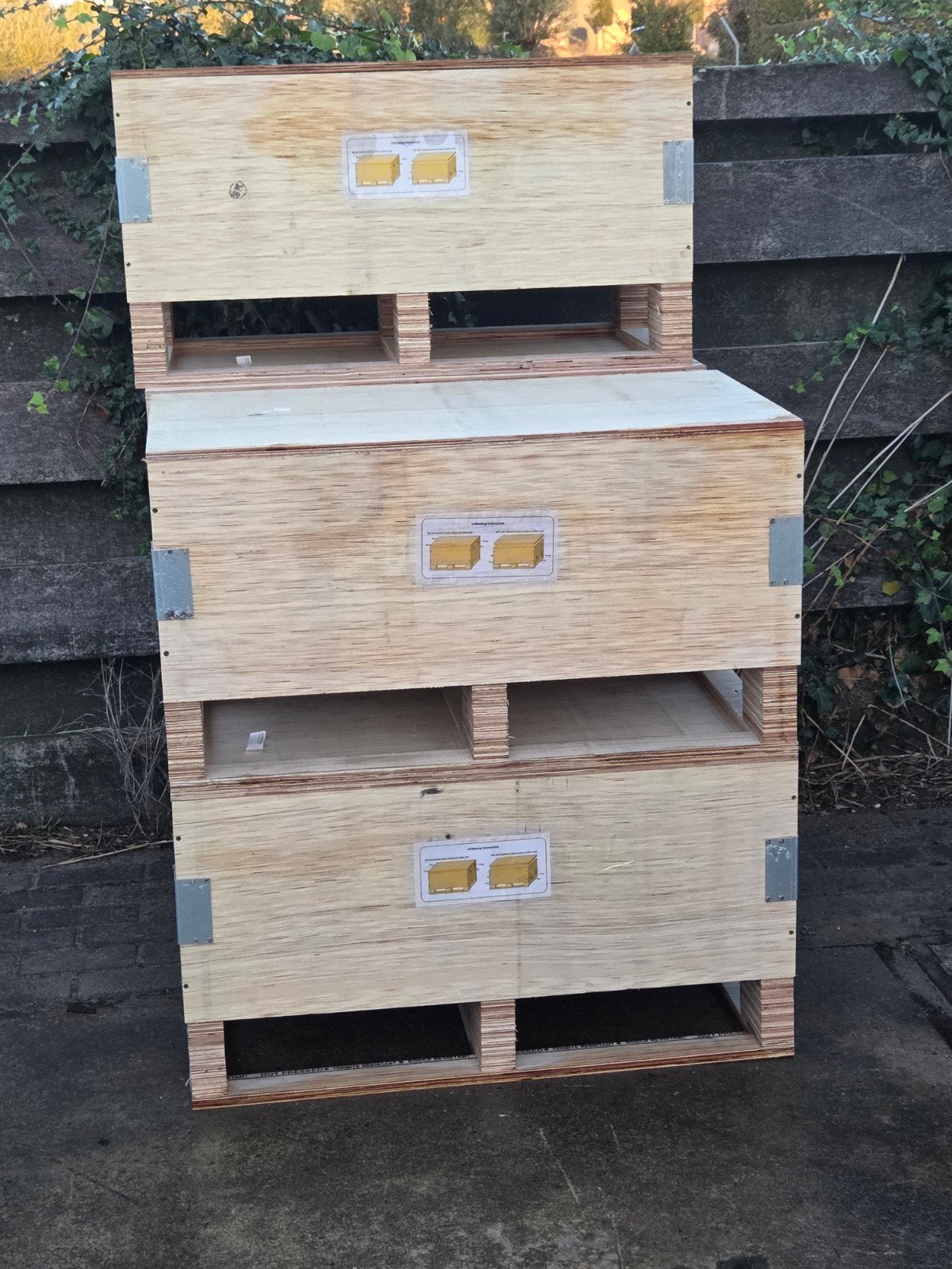 Houten kist 80x60x40 - Opbergkist of Plantenbak, Gebruikt, 50 tot 100 cm, Ophalen of Verzenden, 5 – 50