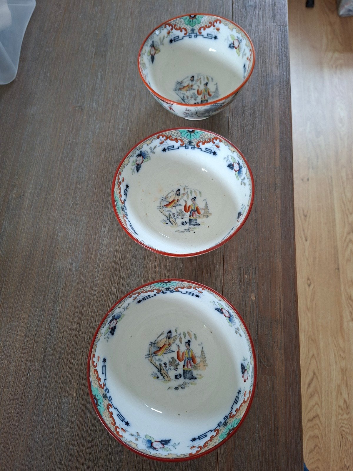 Brocante kastkommen ( 3 stuks  ), Ophalen of Verzenden