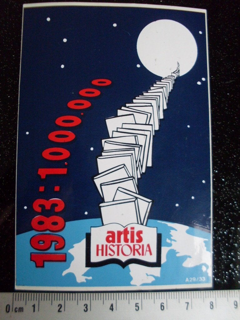 sticker artis historia logo 1983 1.000.000, Verzenden, Zo goed als nieuw, Merk