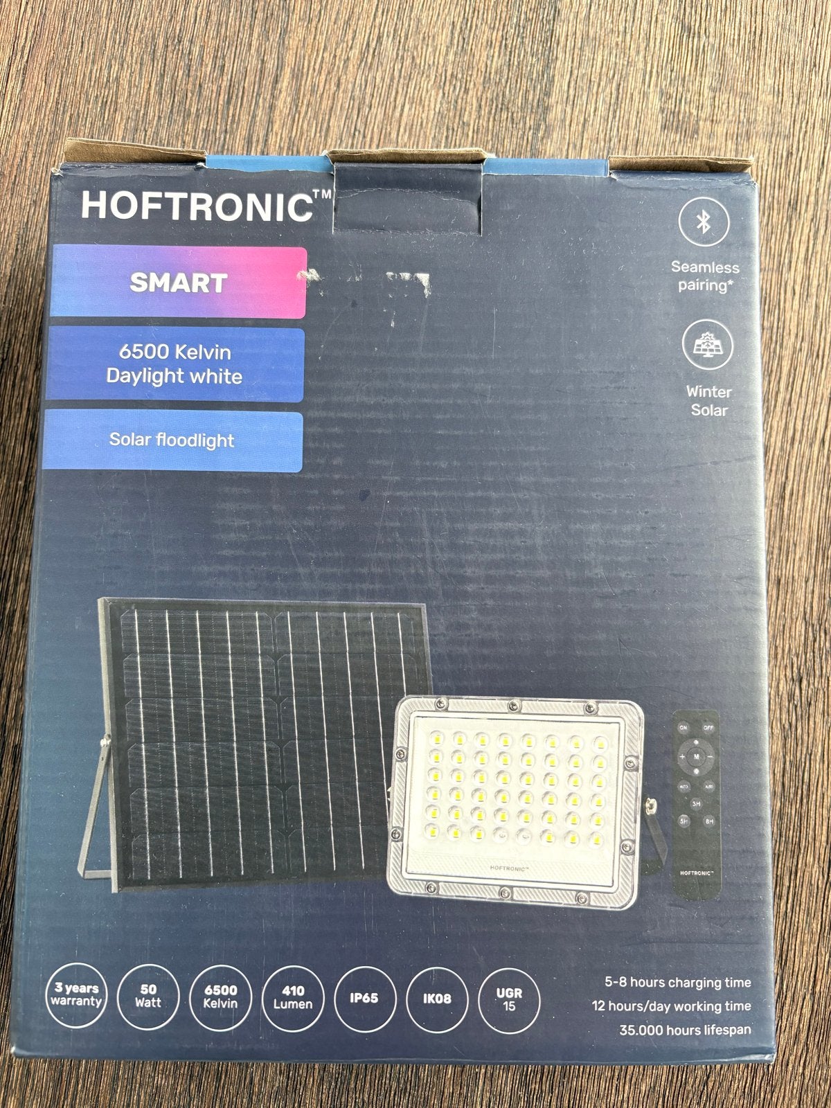 HOFTRONIC Smart Solar Floodlight 50W - Nieuw in doos, Ophalen of Verzenden, Nieuw, Overige typen