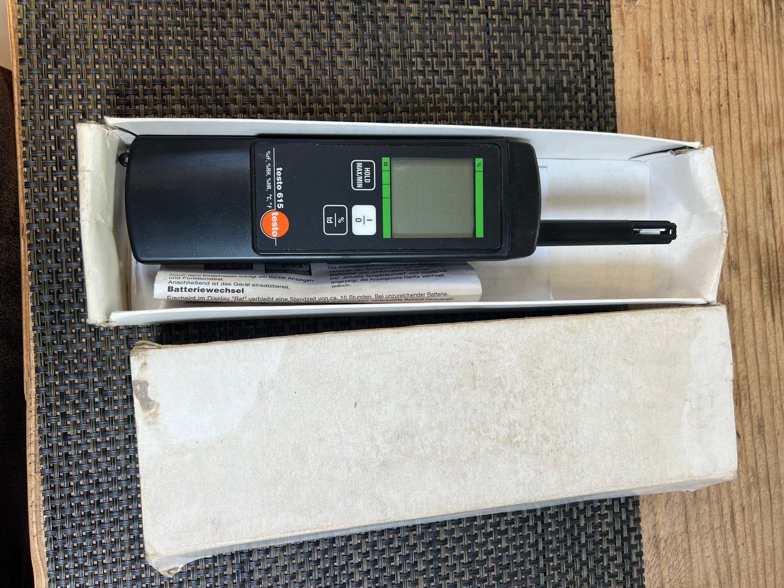 Testo 615 Vocht- en Temperatuurmeter met Handleiding, Doe-het-zelf en Verbouw, Ophalen, Gebruikt, Vocht of Vloeistof