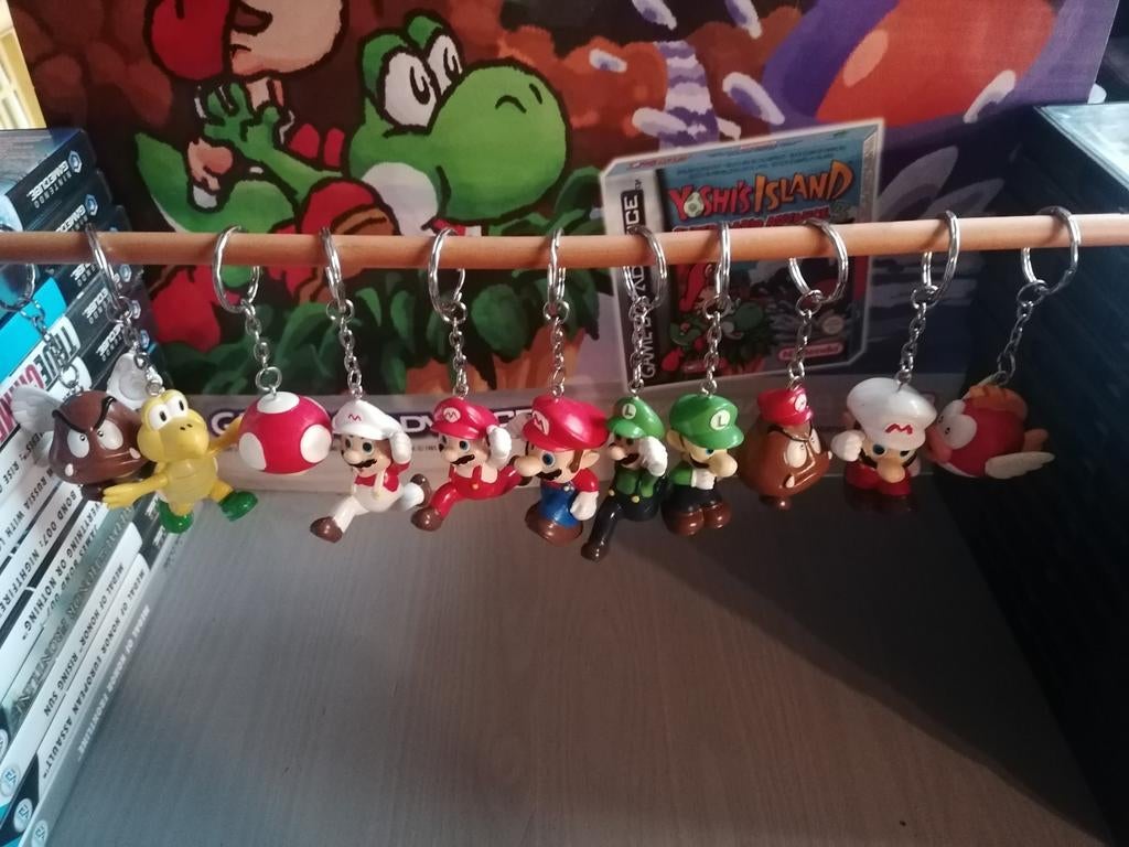 Nintendo Sleutelhangers - Mario, Luigi, Yoshi, Toad, Goomba, Verzamelen, Sleutelhangers, Gebruikt, Knuffel of Figuurtje, Ophalen of Verzenden