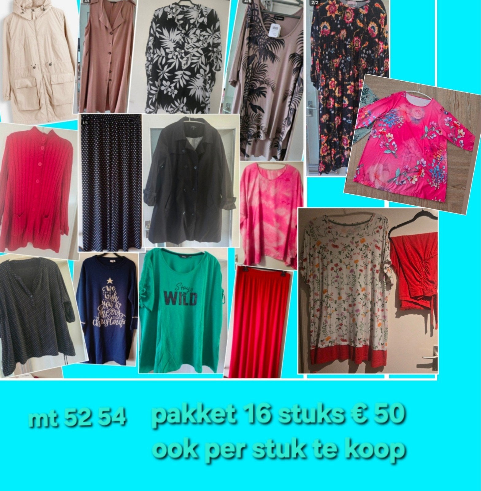 52 54 pakket 16 stuks €50 ook per stuk te koop, Ophalen of Verzenden, Zo goed als nieuw