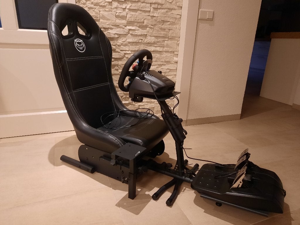 Gamestoel met PS5 stuurwiel met pedalen ( P ), Spelcomputers en Games, Spelcomputers | Sony PlayStation Consoles | Accessoires