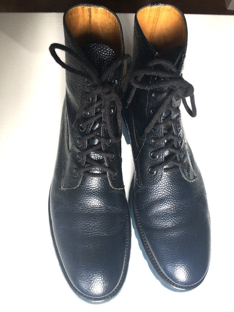 Nachtblauwe Leren Veterlaarzen | Seboy’s maat 40, Kleding | Dames, Blauw, Ophalen of Verzenden, Sneakers of Gympen, Zo goed als nieuw