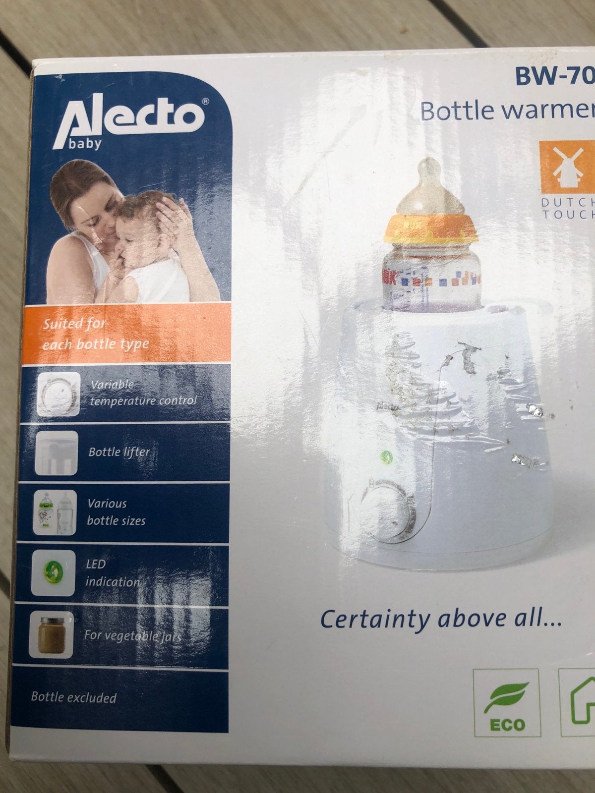 Alecto BW-70 Flessenwarmer - zo goed als nw, Ophalen of Verzenden, Zo goed als nieuw, Flessen- of potjesverwarmer, Alecto