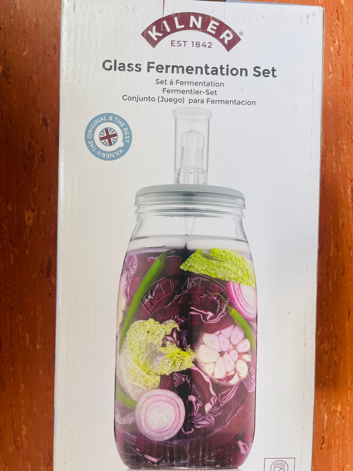 Kilner glazen fermentatie set 3 liter - Nieuw in doos, Nieuw, Ophalen of Verzenden, Overige merken, Glas