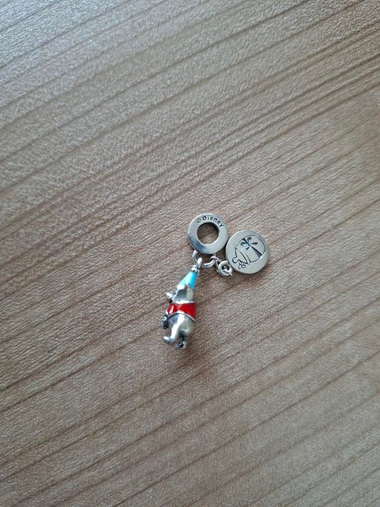 Pandora Disney Winnie the Pooh happy birthday, Sieraden, Tassen en Uiterlijk, Ophalen of Verzenden, Zilver, Pandora