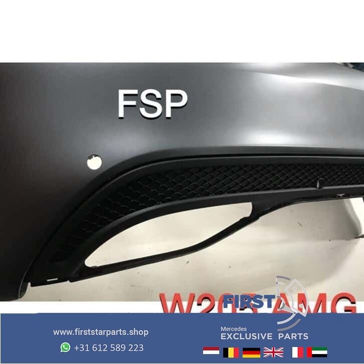 W205 AMG Achterbumper Mercedes C Klasse BUMPER 2014-2018 ZWA, Gebruikt, -, Ophalen of Verzenden, Achter