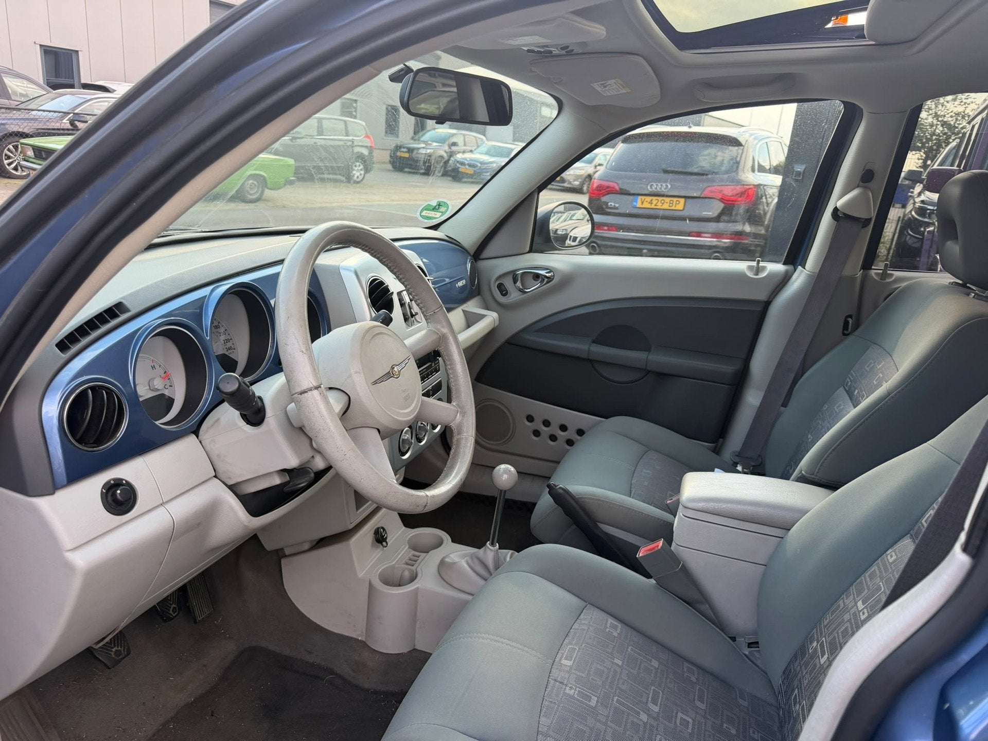 Chrysler PT Cruiser 1.6i Touring 2007 Schuifdak Airco Nieuwe, Auto's, Gebruikt, 4 cilinders, Verwarmde buitenspiegels, Blauw