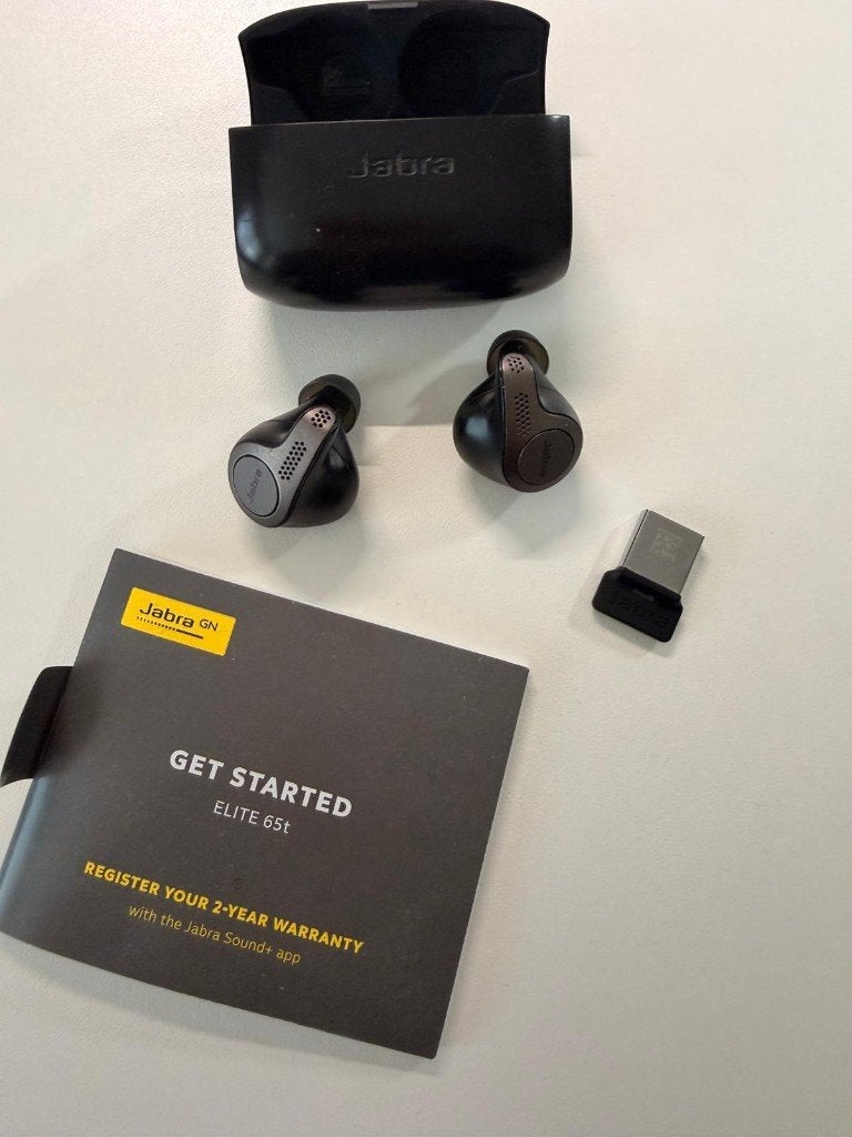 Jabra Elite 65t - draadloze oordopjes, Telecommunicatie, Mobiele telefoons | Oordopjes, Ophalen, Gebruikt, Zwart, In gehoorgang (in-ear)