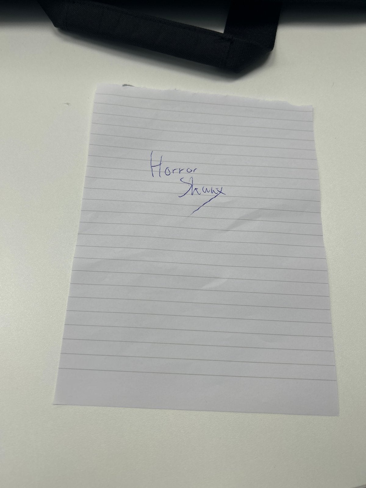 Horror Shunx handtekening (Verity), Ophalen of Verzenden, Zo goed als nieuw, Nederland