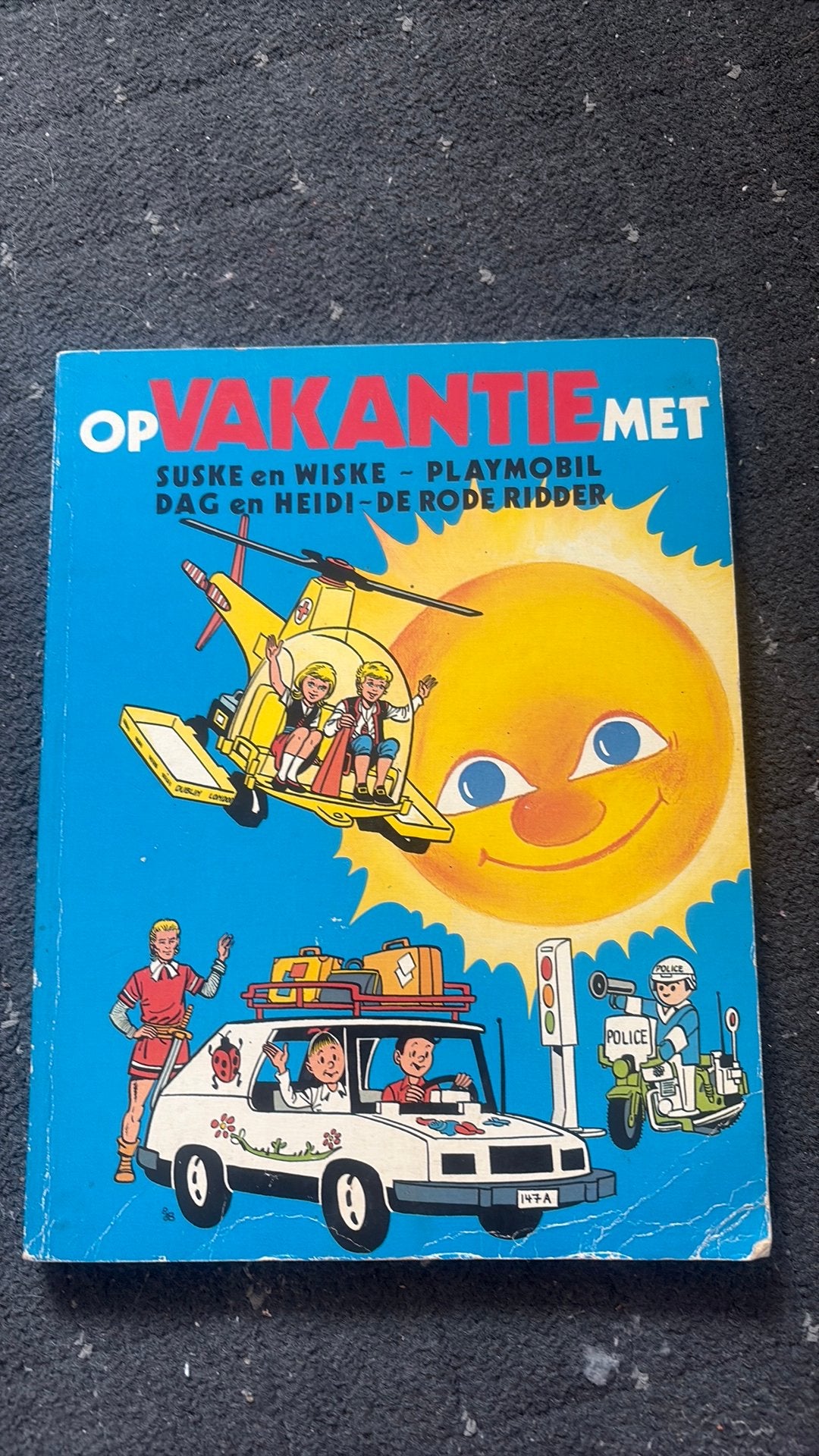 Suske en wiske - playmobil - dag en heidi - de rode ridder, Ophalen of Verzenden, Suske en Wiske, Gebruikt, Boek of Spel