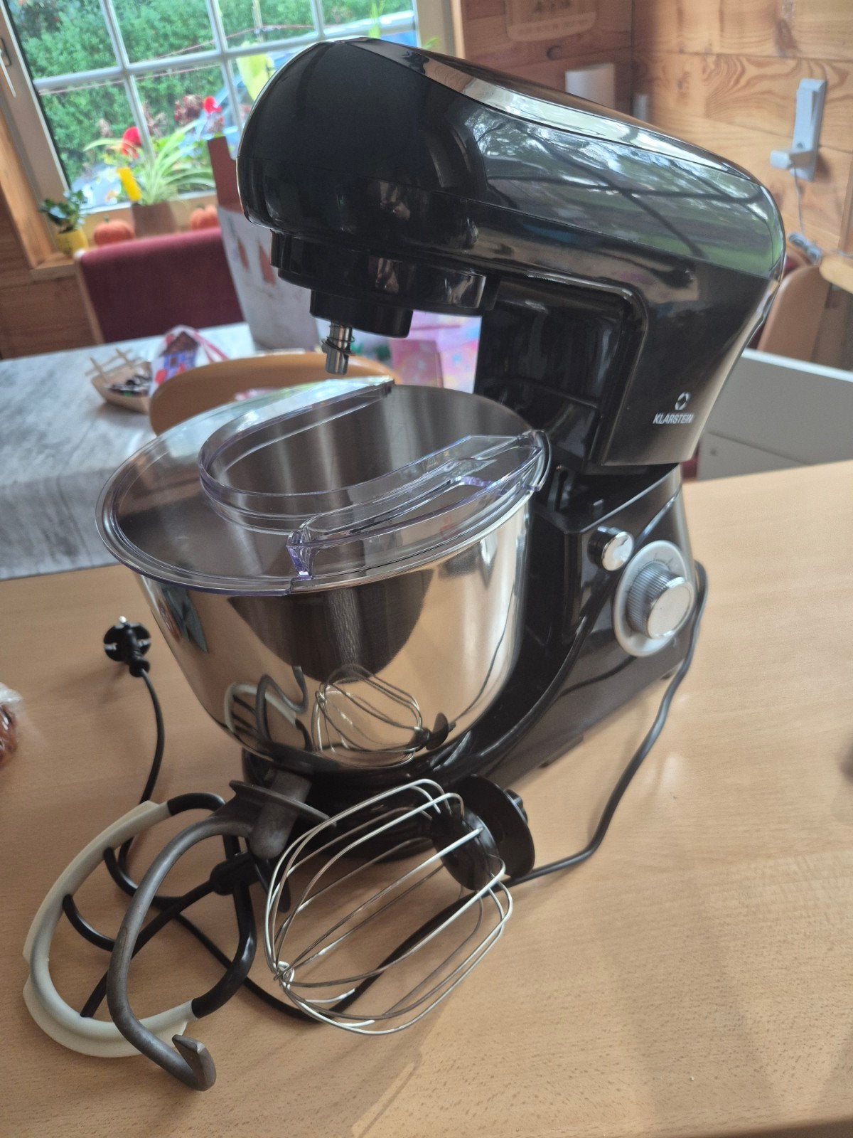 Klarstein Keukenmachine - Zwart, Zo goed als nieuw, 4 liter of meer, Ophalen of Verzenden, Zo goed als nieuw, 3 snelheden of meer