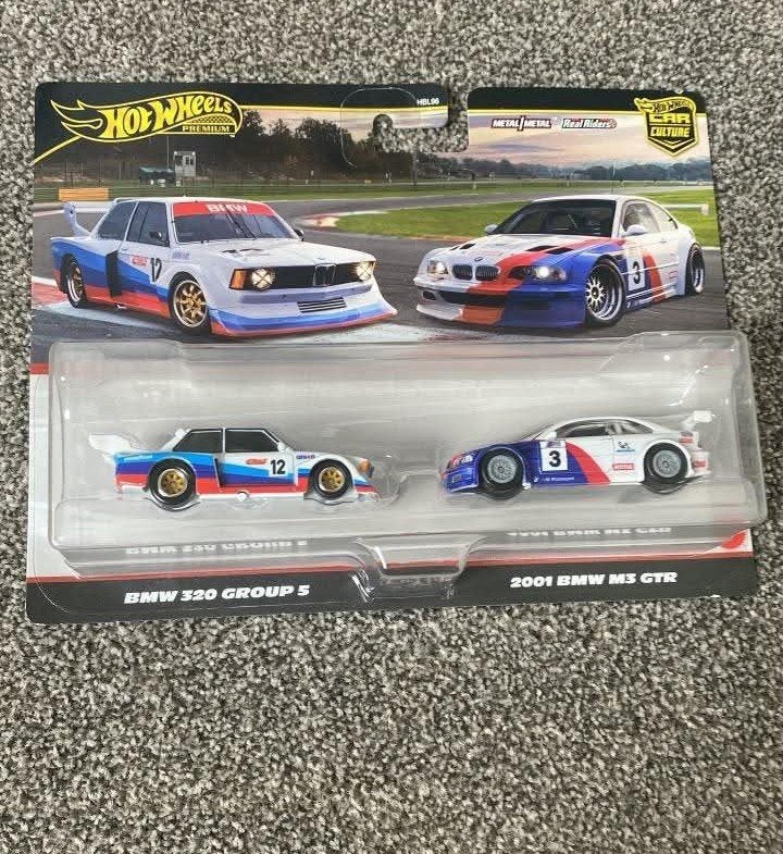 Hot Wheels Premium BMW 2-pack: 320 Group 5 & M3 GTR, Hobby en Vrije tijd, Ophalen of Verzenden, Nieuw, Auto