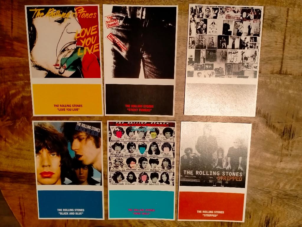 Rolling Stones Virgin ansichtkaarten set kaarten muziek band, Ophalen of Verzenden, Zo goed als nieuw, Foto of Kaart