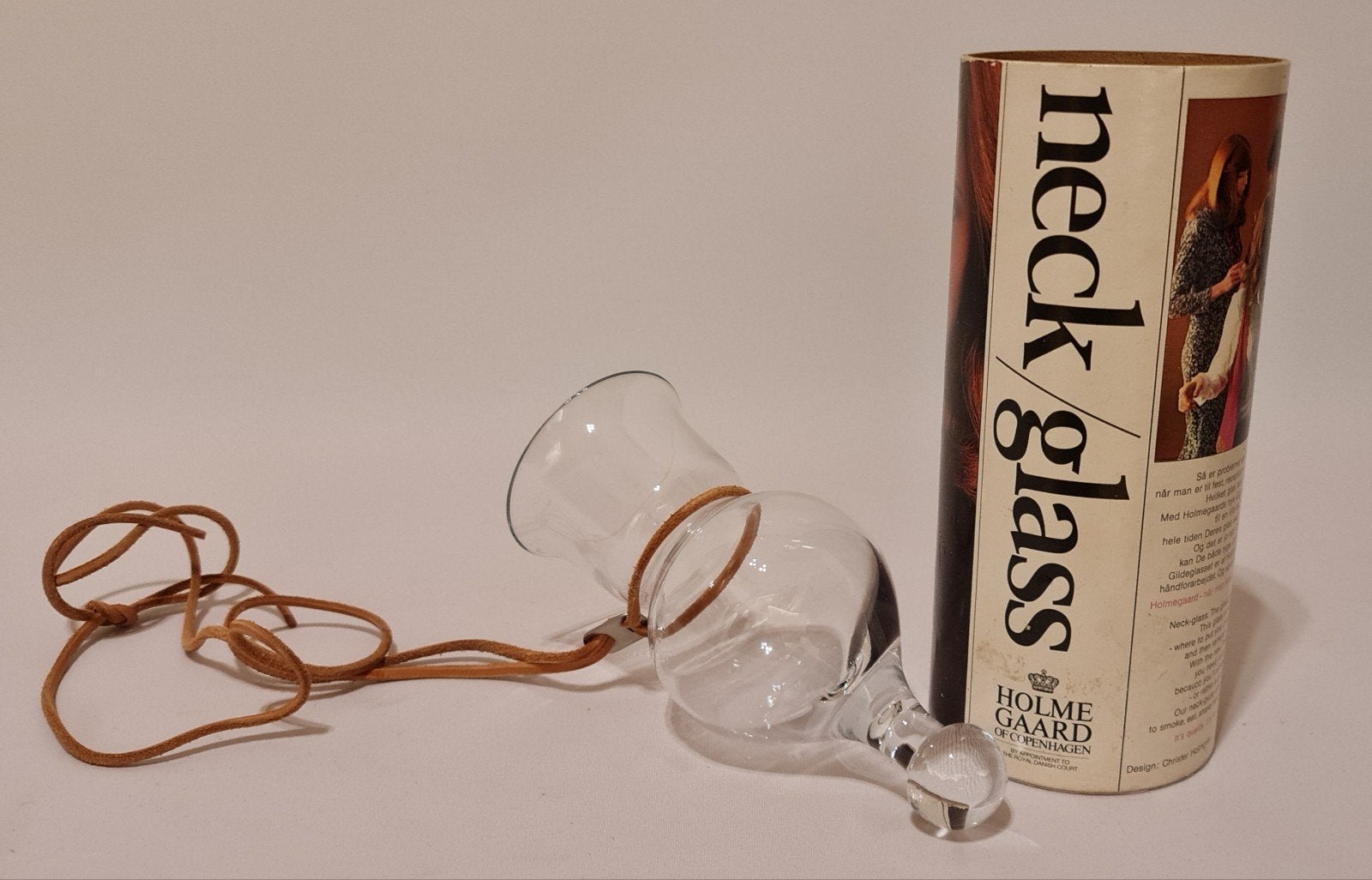 Vintage Holmegaard Neck/Glass - Gildeglas (1970s), Antiek en Kunst, Antiek | Glas en Kristal, Ophalen of Verzenden