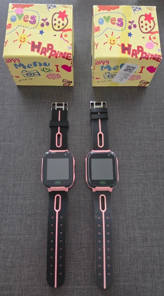 3x kinder smartwatch zonder simkaart NIEUW!, Nieuw, Ophalen of Verzenden, Afstand, Roze