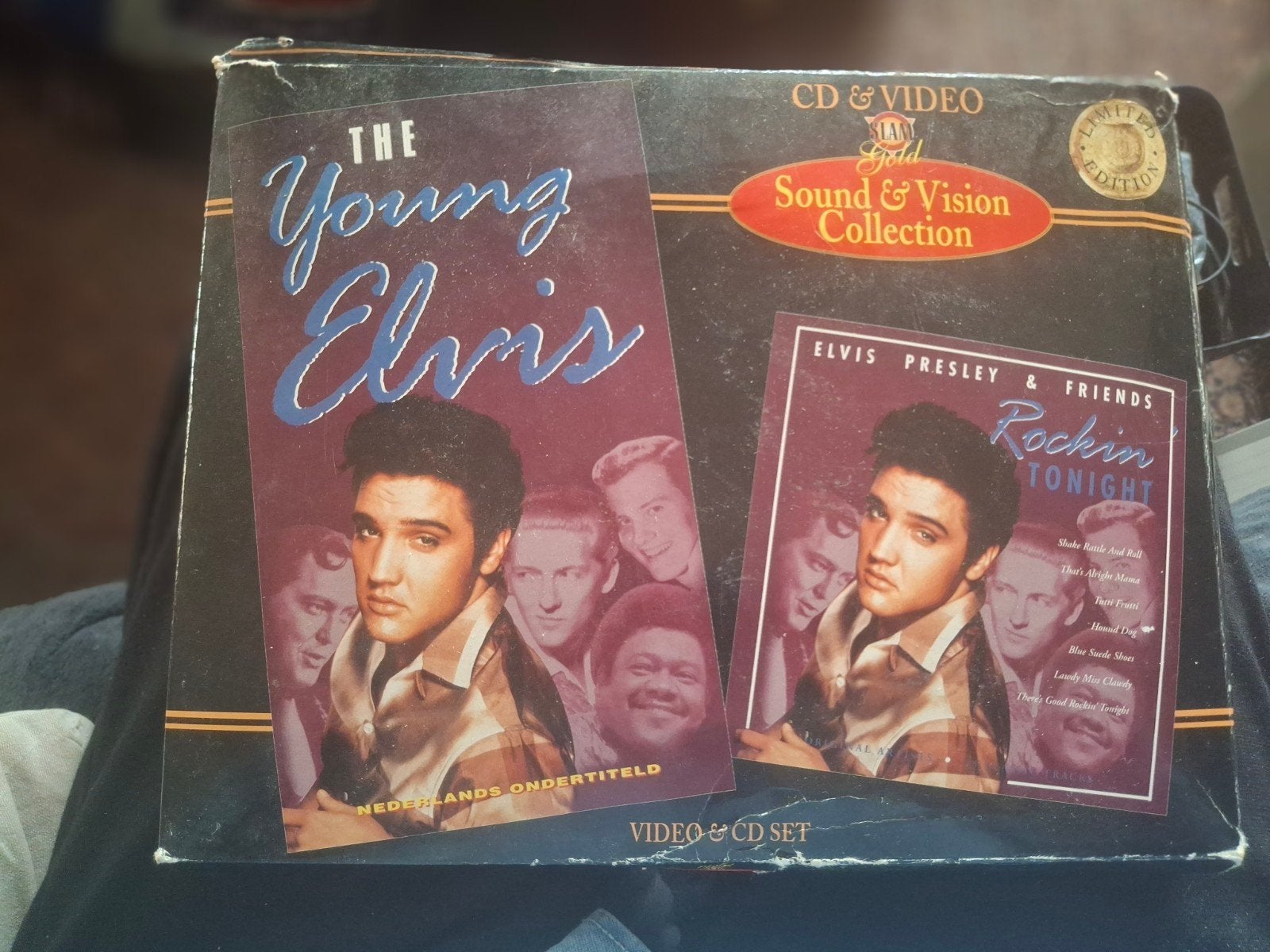 The Young Elvis - CD & Video Sound & Vision Collection, Boxset, Ophalen of Verzenden, Rock-'n-roll, Gebruikt