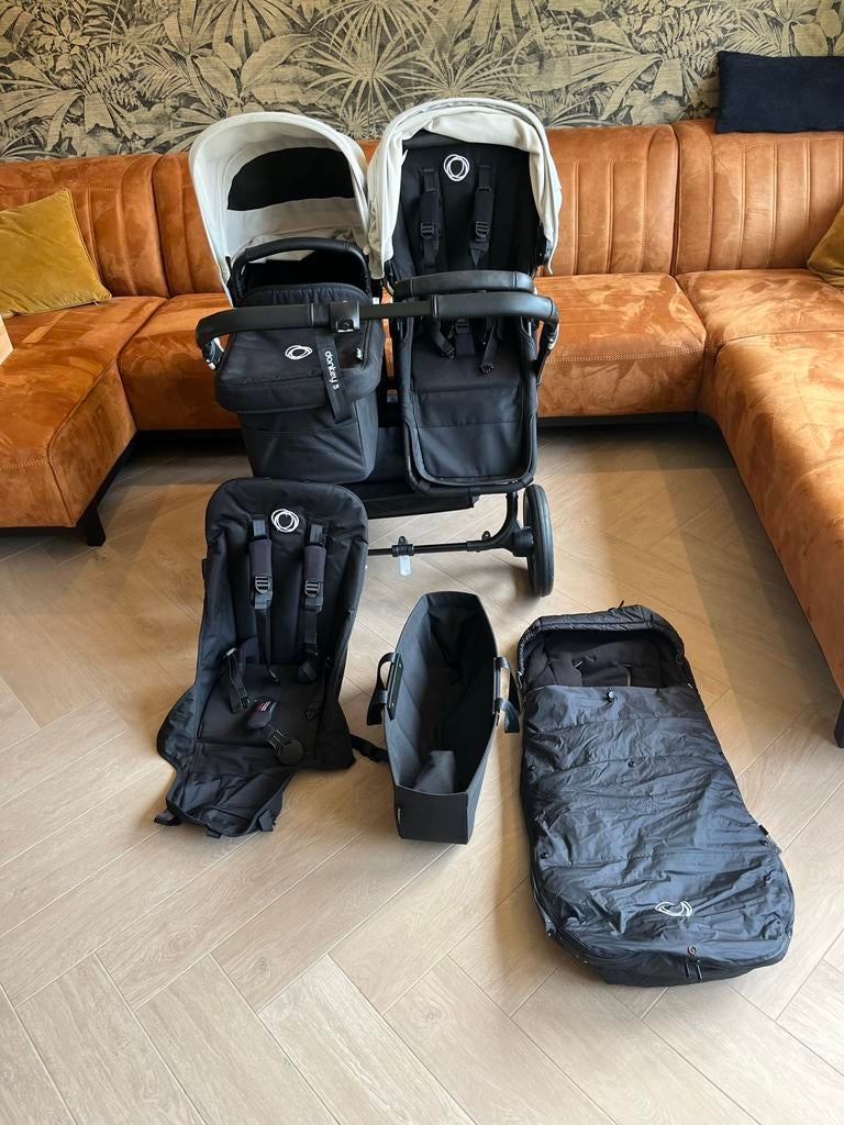 Bugaboo Donkey 5 Duo kinderwagen, Kinderen en Baby's, Kinderwagens en Combinaties, Gebruikt, Ophalen, Kinderwagen, Duowagen