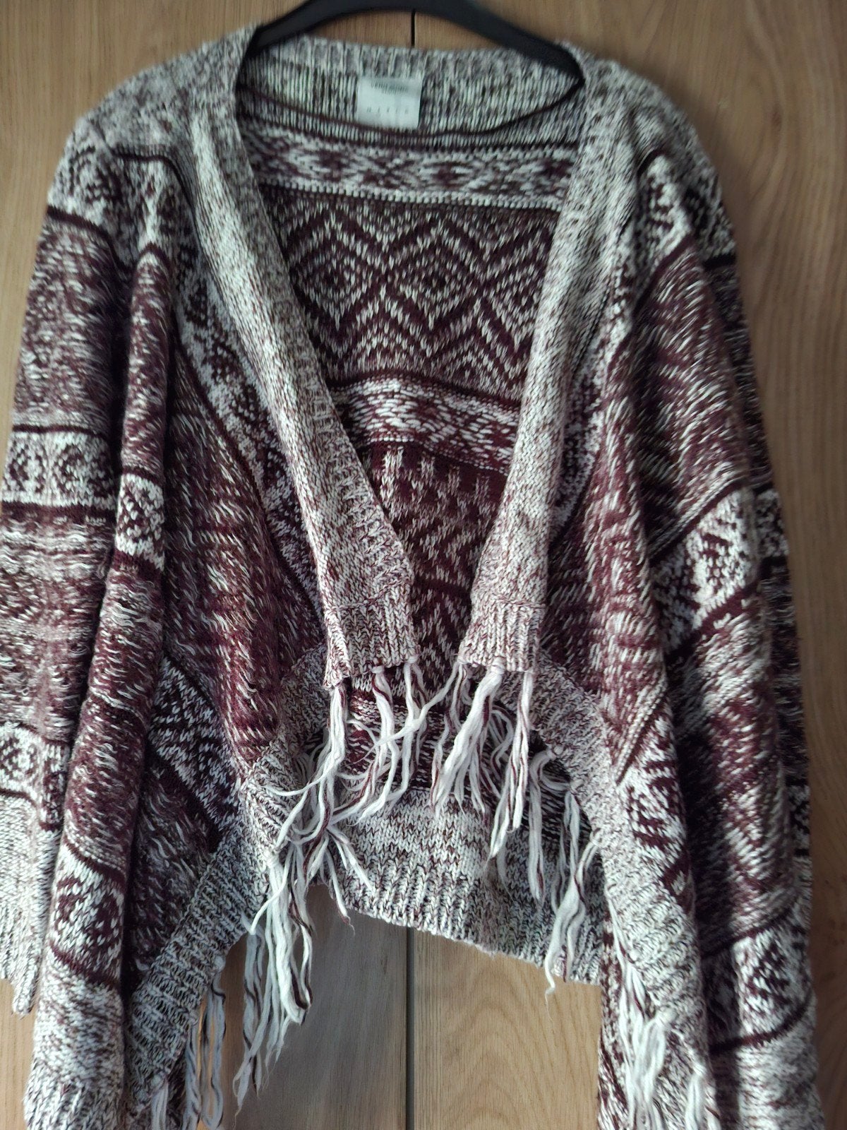 Vera Moda dameskleding vest Bruinrood/Wit Maat S, Ophalen of Verzenden, Zo goed als nieuw, Maat 36 (S), Bruin