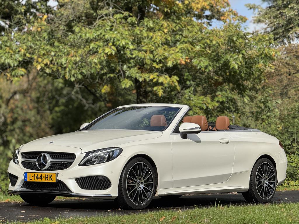 Mercedes-Benz C-Klasse Cabrio 200 Prestige AMG Diamond White, Automaat, Euro 6, 4 cilinders, Cabriolet