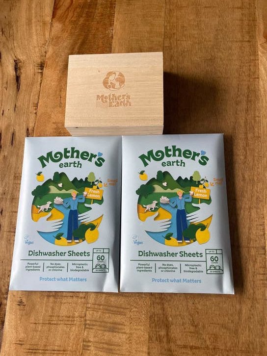 Mother Earth Vaatwasstrips - Fresh Lemon (2x60 stuks), Ophalen of Verzenden, Schoonmaakmiddel