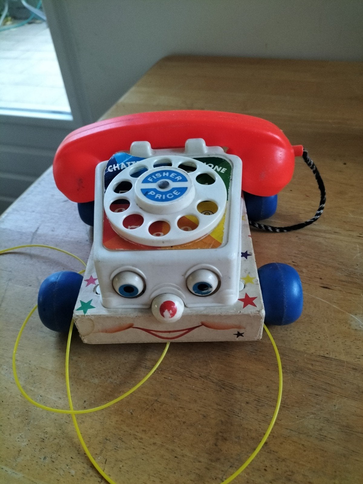 Fisher-Price Kwebbel telefoon 1983 - Vintage speelgoed, Ophalen, Gebruikt, Duw- of Trekspeelgoed, Met geluid