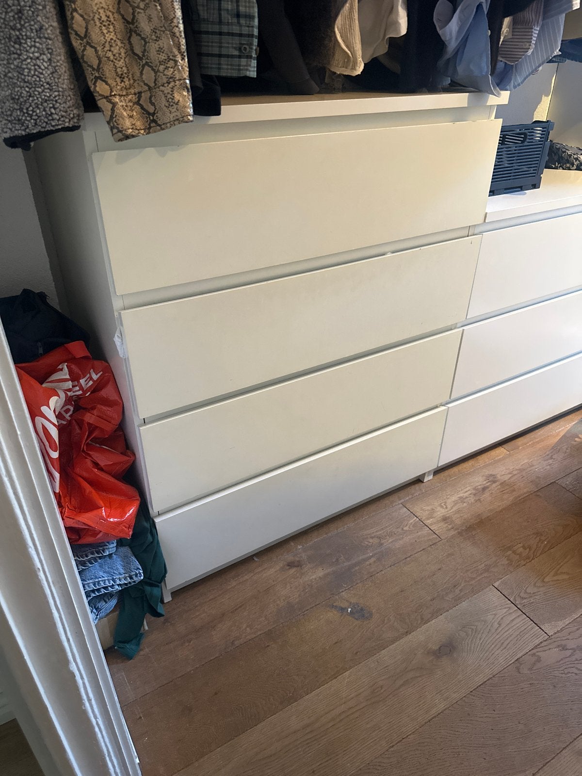 Ikea malm, Kunststof, Gebruikt, 100 tot 150 cm, 3 of 4 laden