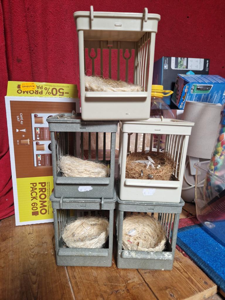 5 nestkastjes, Dieren en Toebehoren, Ophalen, Hout, Broedkooi of Kweekkooi
