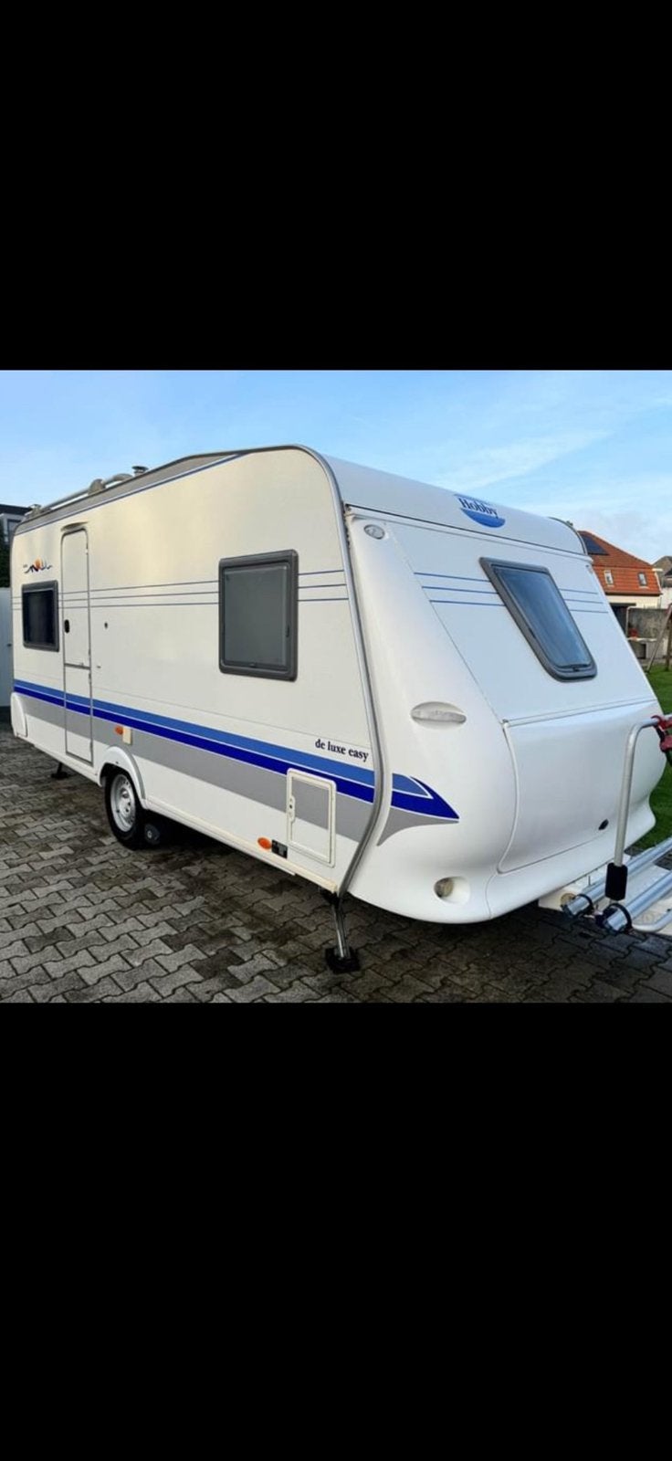 Hobby 460 UFE 2004 de luxe easy met mover, Caravans en Kamperen, Caravans, Particulier, tot en met 4, 1000 - 1250 kg, Rondzit