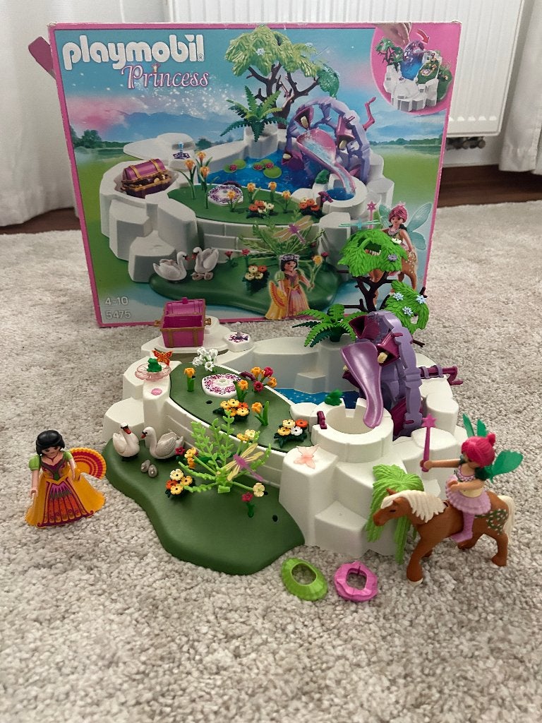 Playmobil Princess Magische kristalvijver 5475, Gebruikt, Complete set, Overige typen, Ophalen of Verzenden