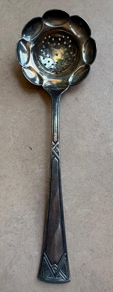 Fraaie verzilverde suikerstrooier, art deco, Antiek en Kunst, Antiek | Keukenbenodigdheden, Ophalen of Verzenden