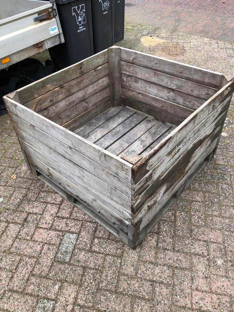 Palletkist fruitkist 110 x 110 x 75, Ophalen, 100 cm of meer, 60 cm of meer, Bak of Kist