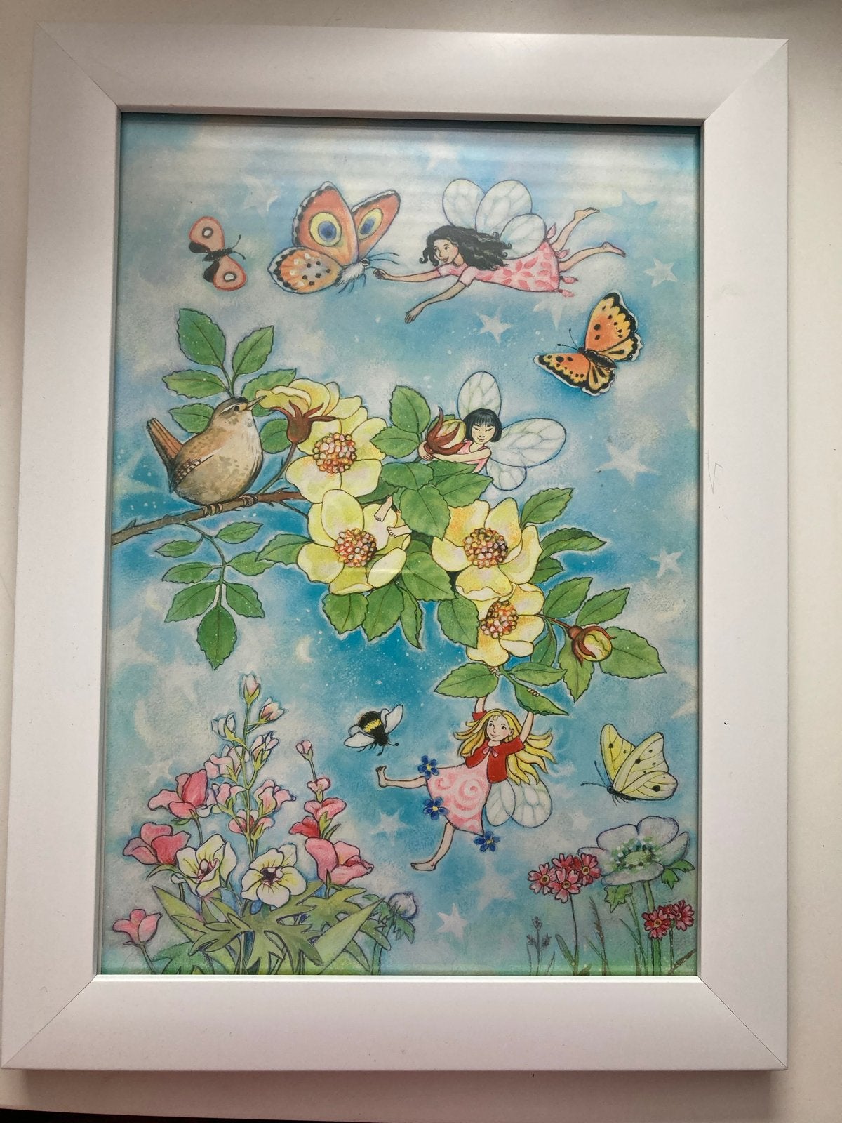 Sprookjesachtige Illustratie met Elfjes en Dieren, Ophalen of Verzenden, Zo goed als nieuw