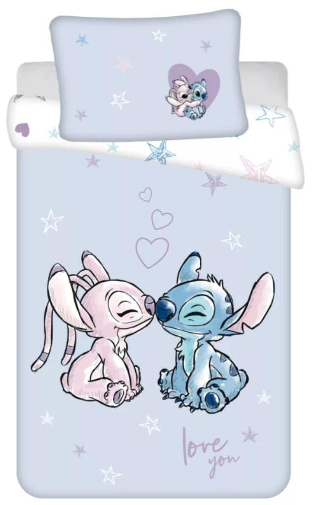 Stitch en Angel Baby / Peuter Dekbedovertrek 100 x 135 cm, Overige kleuren, Jongetje of Meisje, Dekbedovertrek, Nieuw