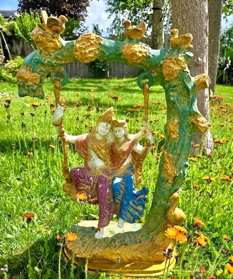 TOPSTUK RADHA KRISHNA BEELD 54 CM (18 KG)!, Verzamelen, Ophalen, Nieuw, Religie