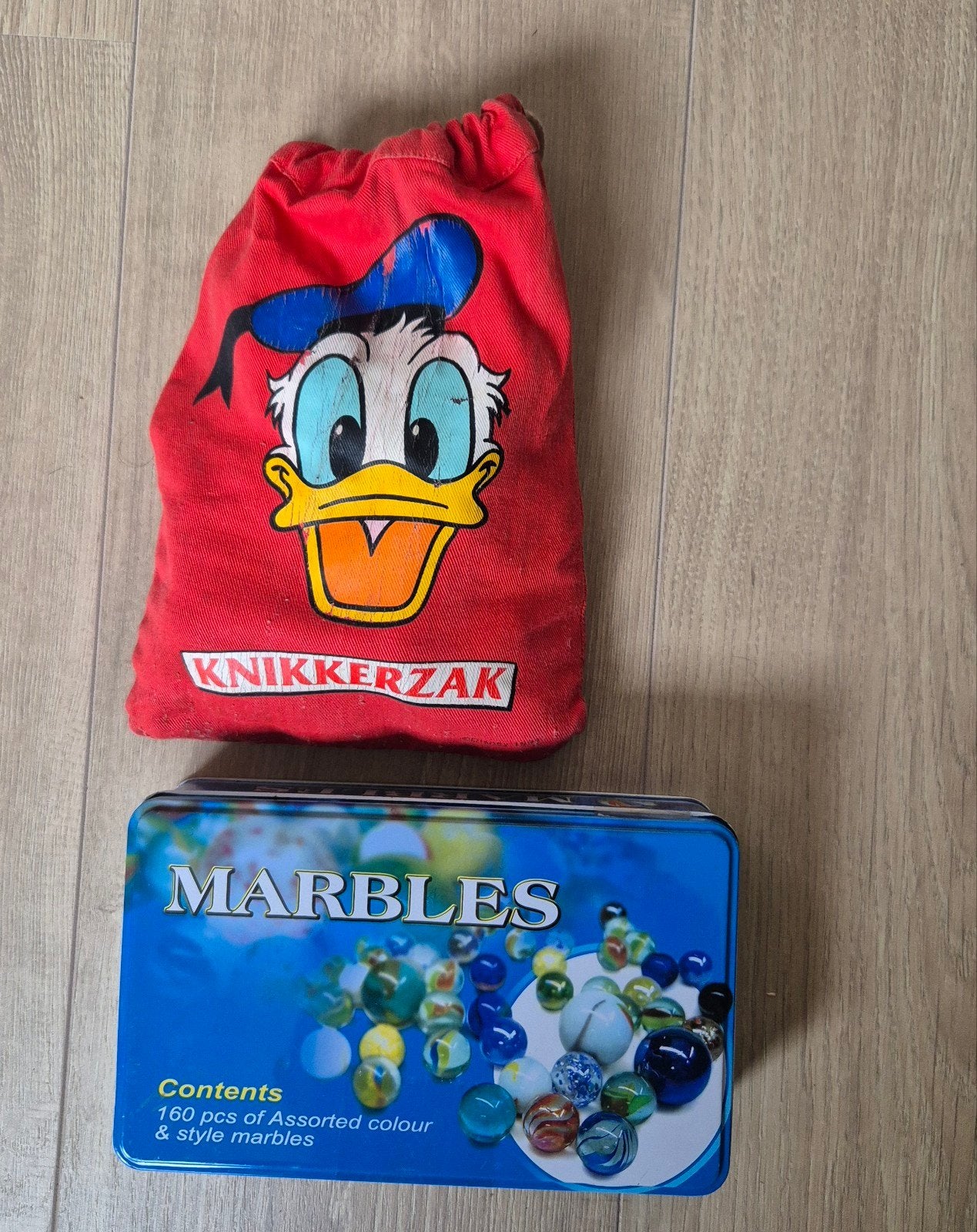 Grote verzameling knikkers in blik en knikkerzak, Ophalen of Verzenden, Gebruikt, Jongen of Meisje