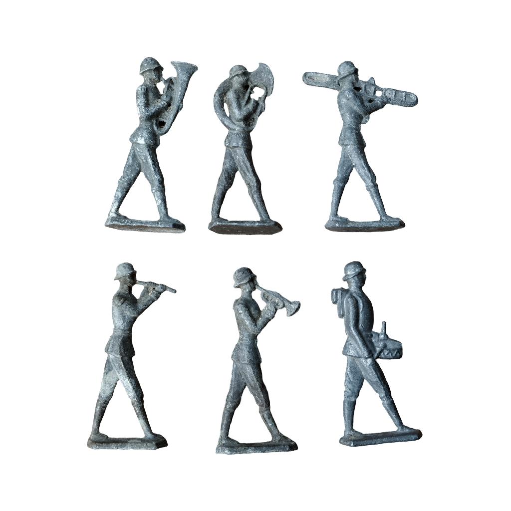 WWII German Tin Toy Soldier Music Set, Ophalen of Verzenden, Duitsland, Embleem of Badge