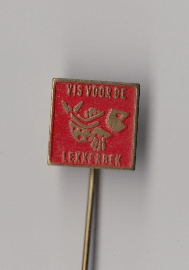 Lekkerbekje vis speldje, Verzamelen, Speldjes, Pins en Buttons, Gebruikt, Niet vindbaar, Niet vindbaar, Speldje of Pin